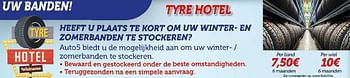 Promoties Tyre hotel - Huismerk - Auto 5  - Geldig van 01/03/2016 tot 13/04/2016 bij Auto 5