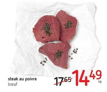 Promotions Steak au poivre boeuf - Produit maison - Eurospar - Valide de 10/03/2016 à 23/03/2016 chez Eurospar (Colruytgroup)