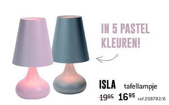 Promoties Isla tafellampje - Huismerk - Free Time - Geldig van 21/03/2016 tot 17/04/2016 bij Freetime