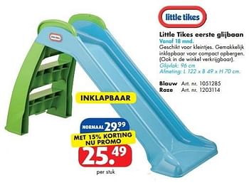 Promoties Little tikes eerste glijbaan - Little Tikes - Geldig van 12/03/2016 tot 27/03/2016 bij Bart Smit