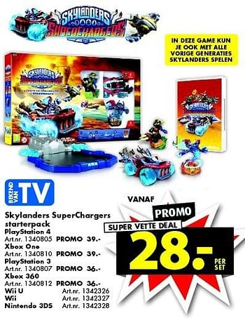 Promoties Skylanders superchargers starterpack playstation 4 - Activision - Geldig van 19/03/2016 tot 03/04/2016 bij Bart Smit