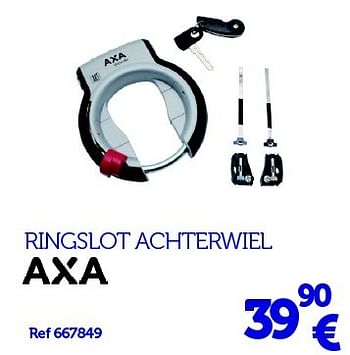 Promoties Ringslot achterwiel - Axa - Geldig van 22/03/2016 tot 31/03/2017 bij Auto 5