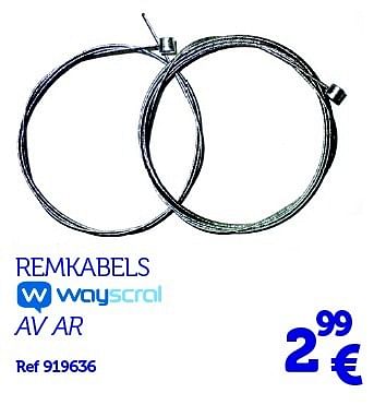 Promotions Remkabels - Wayscrall - Valide de 22/03/2016 à 31/03/2017 chez Auto 5