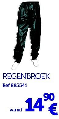 Promoties Regenbroek - Huismerk - Auto 5  - Geldig van 22/03/2016 tot 31/03/2017 bij Auto 5