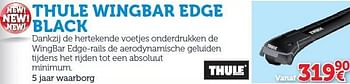 Promoties Thule wingbar edge black staal - Thule - Geldig van 22/03/2016 tot 31/03/2017 bij Auto 5