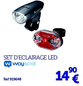 Promoties Set d`eclairage led - Wayscrall - Geldig van 22/03/2016 tot 31/03/2017 bij Auto 5