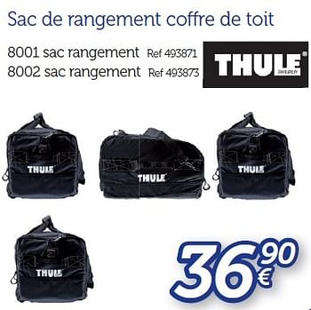 Promoties Sac de rangement co re de toit - Thule - Geldig van 25/03/2016 tot 31/03/2017 bij Auto 5