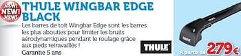 Promoties Thule wingbar edge black acier - Thule - Geldig van 25/03/2016 tot 31/03/2017 bij Auto 5