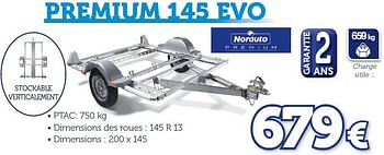 Promoties Chassis remorques premium 145 evo - Norauto - Geldig van 25/03/2016 tot 31/03/2017 bij Auto 5