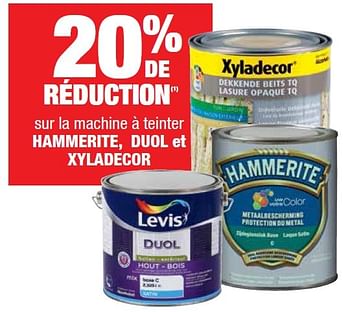 Promotions 20% de réduction sur la machine à teinter hammerite, duol et xyladecor - Hammerite - Valide de 05/04/2016 à 18/04/2016 chez Brico