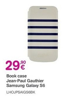 Promoties Book case jean-paul gaultier samsung galaxy s6 - Jean Paul Gaultier - Geldig van 14/03/2016 tot 30/04/2016 bij Orange