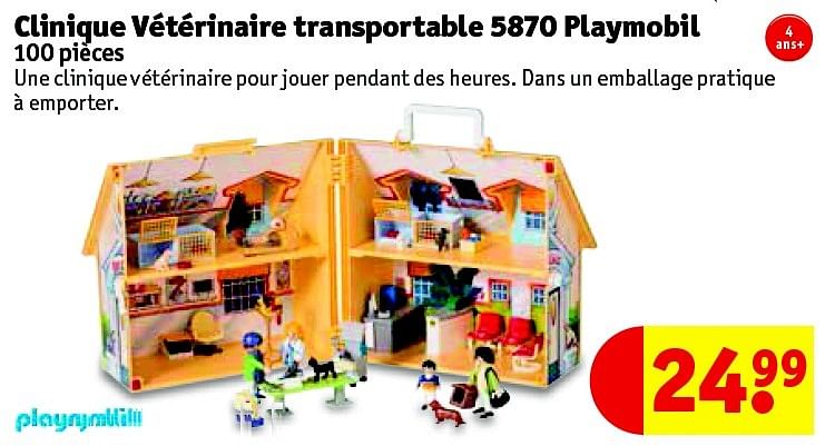 clinique transportable playmobil