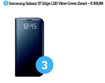 Promoties Samsung galaxy s7 edge led view cover - Samsung - Geldig van 01/04/2016 tot 30/04/2016 bij Coolblue