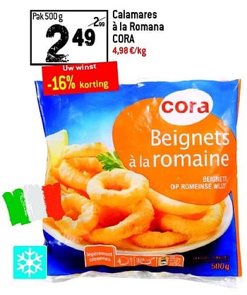 Promoties Calamares à la romana cora - Cora - Geldig van 13/04/2016 tot 19/04/2016 bij Match