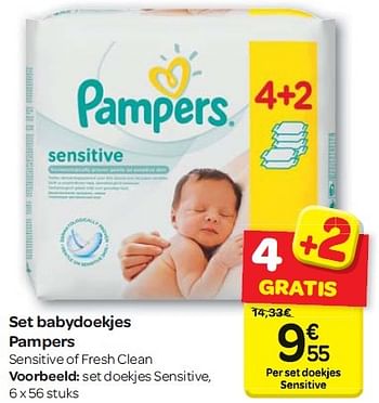 Promotions Set babydoekjes pampers - Pampers - Valide de 13/04/2016 à 25/04/2016 chez Carrefour