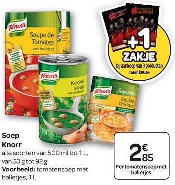 Promoties Soep knorr - Knorr - Geldig van 13/04/2016 tot 25/04/2016 bij Carrefour