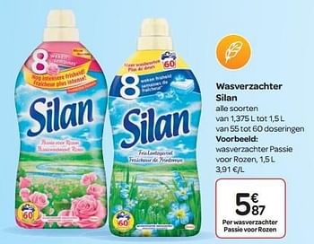 Promoties Wasverzachter silan - Silan - Geldig van 13/04/2016 tot 25/04/2016 bij Carrefour