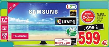 Promoties Samsung tv led ue48j6300 - Samsung - Geldig van 12/04/2016 tot 25/04/2016 bij Cora