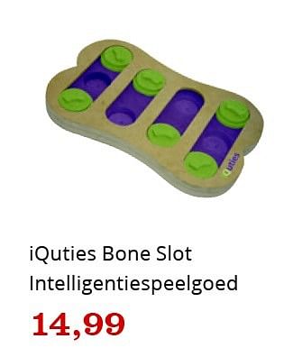 Promoties Iquties bone slot intelligentiespeelgoed - Iquties - Geldig van 09/04/2016 tot 24/04/2016 bij Bol.com