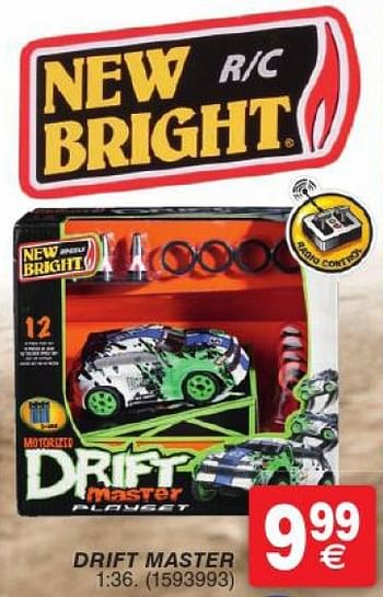 Promotions Drift master - New Bright Toys - Valide de 12/04/2016 à 25/04/2016 chez Cora
