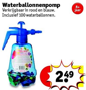Promoties Waterballonnenpomp - Huismerk - Kruidvat - Geldig van 12/04/2016 tot 17/04/2016 bij Kruidvat