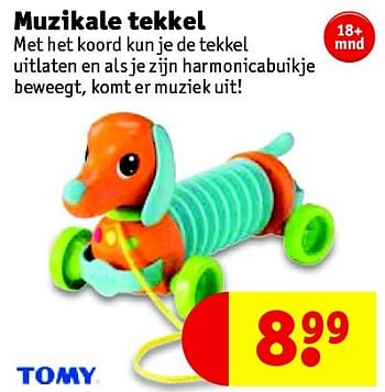 Promoties Muzikale tekkel - Tomy - Geldig van 12/04/2016 tot 17/04/2016 bij Kruidvat