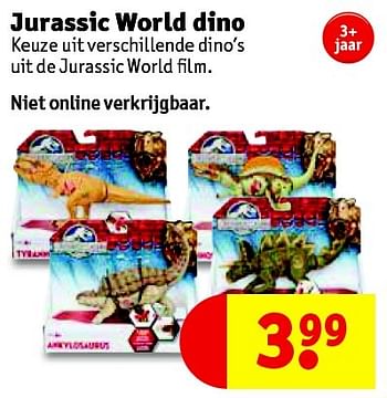 Promotions Jurassic world dino - Produit maison - Kruidvat - Valide de 12/04/2016 à 17/04/2016 chez Kruidvat
