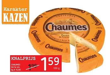 Promoties Chaumes 50 % v.g. - Chaumes - Geldig van 21/04/2016 tot 04/05/2016 bij Spar (Colruytgroup)