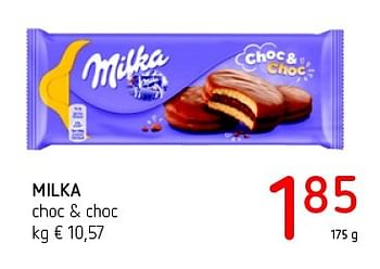 Promoties Milka choc + choc - Milka - Geldig van 21/04/2016 tot 04/05/2016 bij Eurospar (Colruytgroup)