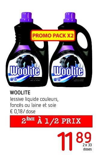 Promotions Woolite vloeibaar wasmiddel kleuren, donker of wol en zijde - Woolite - Valide de 21/04/2016 à 04/05/2016 chez Eurospar (Colruytgroup)