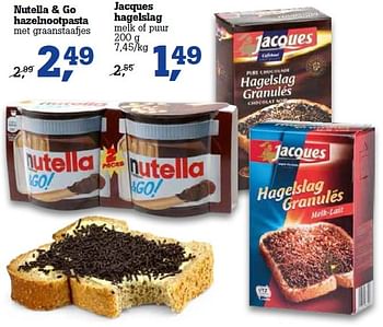 Promoties Nutella + go hazelnootpasta - Nutella - Geldig van 13/04/2016 tot 26/04/2016 bij C&B