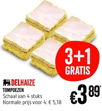Promoties Tompoezen - Huismerk - Delhaize - Geldig van 14/04/2016 tot 20/04/2016 bij Delhaize