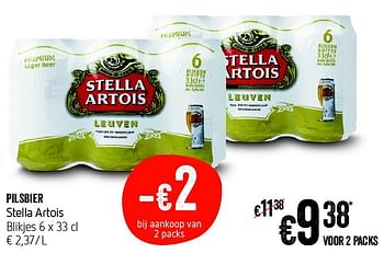 Promoties Pilsbier stella artois - Stella Artois - Geldig van 14/04/2016 tot 20/04/2016 bij Delhaize