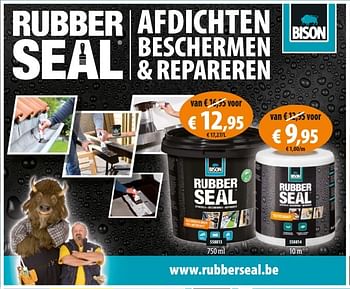 Promoties Rubber seal afdichten beschermen + repareren - Bison - Geldig van 20/04/2016 tot 01/05/2016 bij Hubo