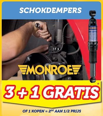 Promoties Schokdempers - MOnroe - Geldig van 13/04/2016 tot 12/05/2016 bij Auto 5