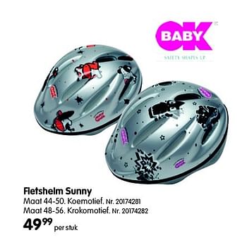 Promoties Fietshelm sunny - Baby OK - Geldig van 01/03/2016 tot 31/01/2017 bij Fun