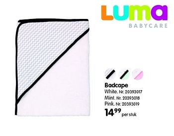 Promoties Badcape - Luma Babycare - Geldig van 01/03/2016 tot 31/01/2017 bij Fun
