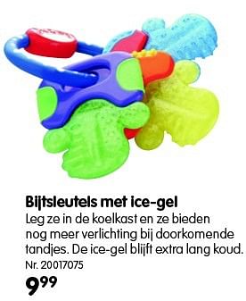 Promotions Bijtsleutels met ice-gel - Nuby - Valide de 01/03/2016 à 31/01/2017 chez Fun