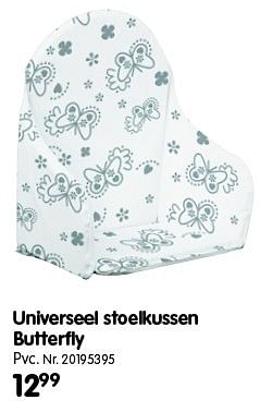 Promoties Universeel stoelkussen butterfly - Huismerk - Fun - Geldig van 01/03/2016 tot 31/01/2017 bij Fun