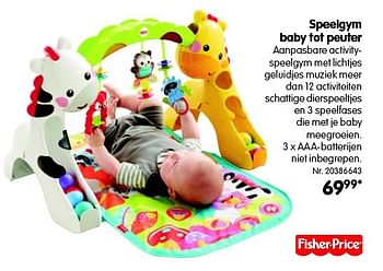 Promoties Speelgym baby tot peuter - Fisher-Price - Geldig van 01/03/2016 tot 31/01/2017 bij Fun