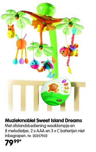 Promotions Muziekmobiel sweet island dreams - Tiny Love - Valide de 01/03/2016 à 31/01/2017 chez Fun