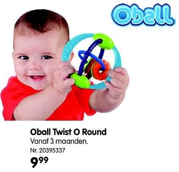 Promoties Oball twist o round - Oball - Geldig van 01/03/2016 tot 31/01/2017 bij Fun
