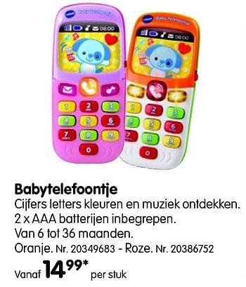 Promoties Babytelefoontje - Vtech - Geldig van 01/03/2016 tot 31/01/2017 bij Fun