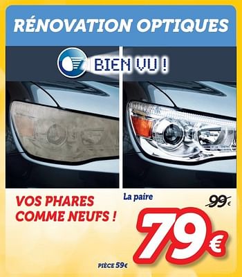 Promotions Rénovation optiques vos phares comme neufs - Produit maison - Auto 5  - Valide de 13/04/2016 à 12/05/2016 chez Auto 5