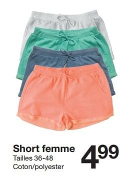 Zeeman discount short femme