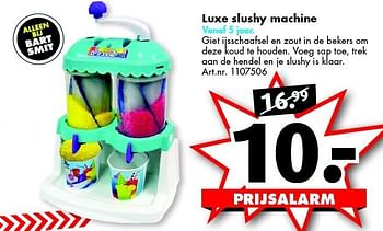 Promoties Luxe slushy machine - Huismerk - Bart Smit - Geldig van 16/04/2016 tot 01/05/2016 bij Bart Smit