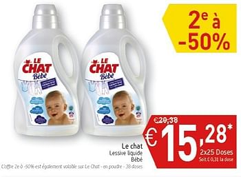 Le Chat Le Chat Lessive Liquide Bebe En Promotion Chez Intermarche