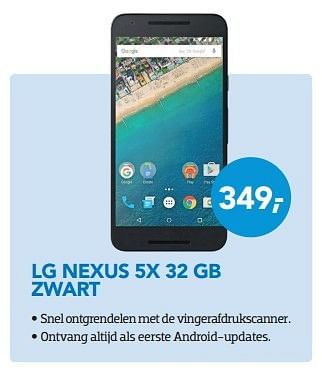 Promoties Lg nexus 5x 32 gb zwart - LG - Geldig van 01/05/2016 tot 31/05/2016 bij Coolblue
