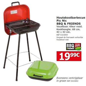 Promoties Houtskoolbarbecue pic nic bbq + friends - Central Park - Geldig van 10/05/2016 tot 30/05/2016 bij BricoPlanit