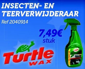 Promoties Insecten- en teerverwijderaar - Turtle wax - Geldig van 13/05/2016 tot 12/06/2016 bij Auto 5